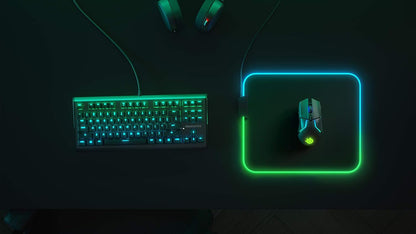QcK Gaming Mouse Pad - XXL Cloth - Peak Tracking and Stability - Esports Mousepad - Never-Slip - Full Desk Coverage