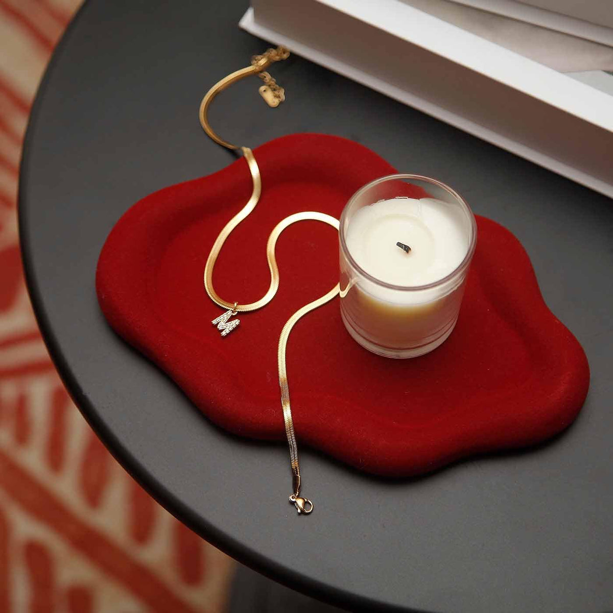 Jewelry Dish Trinket Tray for Women, Ring Dish Holder, Unique Cloud Shape Ceramic Plate Cute Things Vanity Aesthetic Room Decor Mother's Day Birthday (White)