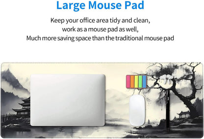 Japanese Mouse Pad, Large Japanese Desk Mat, XL Anime Gaming Keyboard Mat, Non-Slip Rubber Base, Big Extended Desk Protector for Home Office, 31.5”x11.8”