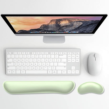 Dapesuom Enlarge Keyboard Wrist Rest, Cute Memory Foam Keyboard Wrist Cushion for Computer Desk Mats Support, Typing Pain Relief Ergonomic Mouse Pad Rests with Non-Slip Base for Gaming, Laptop, Purple