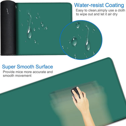 Large Gaming Mouse Pad, 31.5x15.7 inch Large Extended Computer Keyboard Mouse Mat, Water Resist Non-Slip Mousepad Rubber Base Long XXL Desk Mouse Pad for Work & Gaming, Office & Home, Black