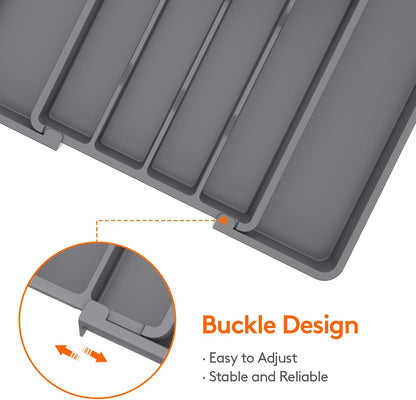 Expandable Silverware Drawer Organizer, Kitchen Utensil Tray