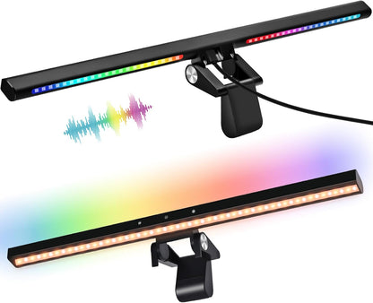 LED Monitor Light RGB Monitor Light Bar Backlight Adjustable Brightness and Color Temperature for Desk Office Home Game