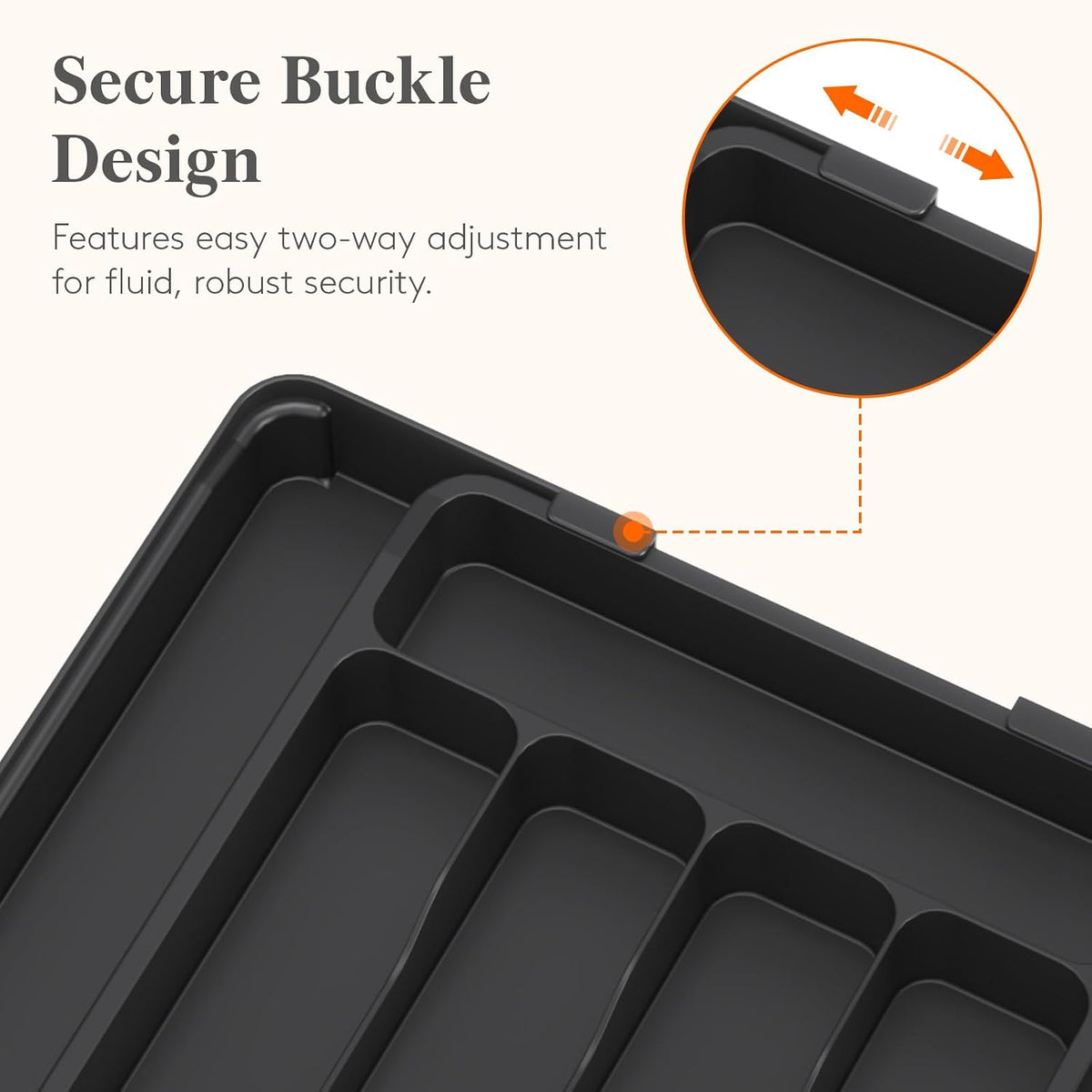 Expandable Silverware Drawer Organizer, Kitchen Utensil Tray