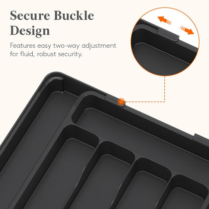 Expandable Silverware Drawer Organizer, Kitchen Utensil Tray