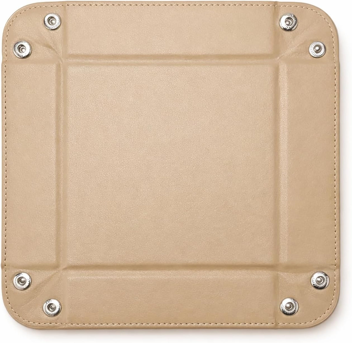 Small Valet Tray, Jewelry Tray for Rings Watches Earrings, Entryway Catchall Caddy for Coins Keys Change, Nightstand Bedside Valet Holder, Trays for Electronic Gadgets, Beige - Colors A