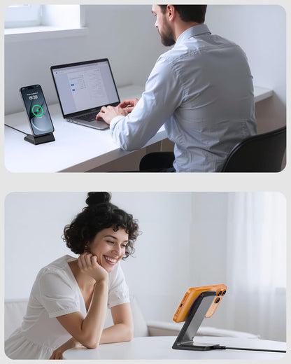 Wireless Magnetic Charger Stand for iPhone and Samsung