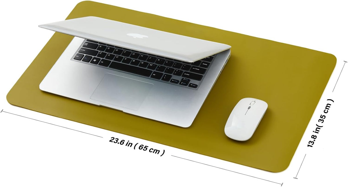 Large Cork Desk Mat - 47.2"x 17" Desk Pad for Office and Home - Ideal for Large Mouse Pad and Desk Mats on Top of Desks(Dark Green)