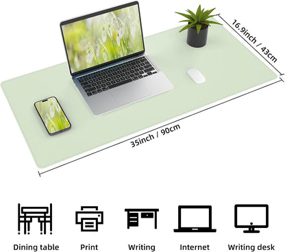 Large Desk Mat, 47" x 17", Black