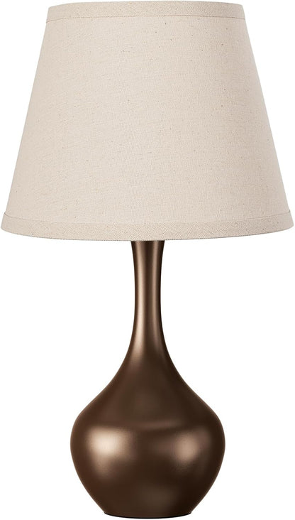 Seealle Touch Table Lamp for Bedroom, 3-Way Dimmable Small Bedside Lamps for Night Stands with Wires, Wood-Paint Desk Lamp for Kids Room, Office, Living Room, End Table(LED Bulb Included)
