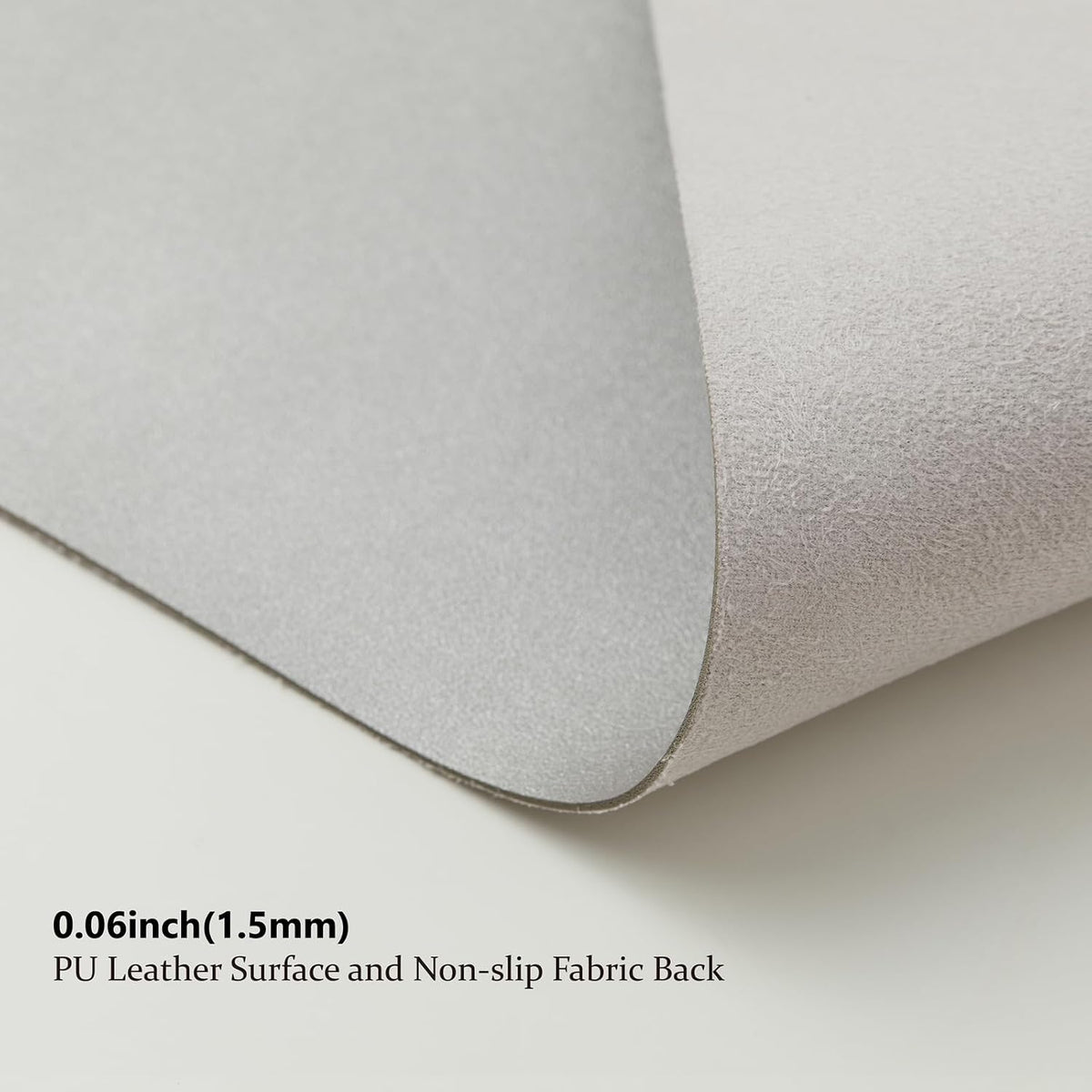 HOMIEAZICOZI Leather Desk Mat - Non-Slip PU Desk Pad for Office and Home - Desk Organization and Accessories - Ideal for Large Mouse Pad and Desk Mats on Top of Desks (Black,36''x 17'') (DPD-B-L)