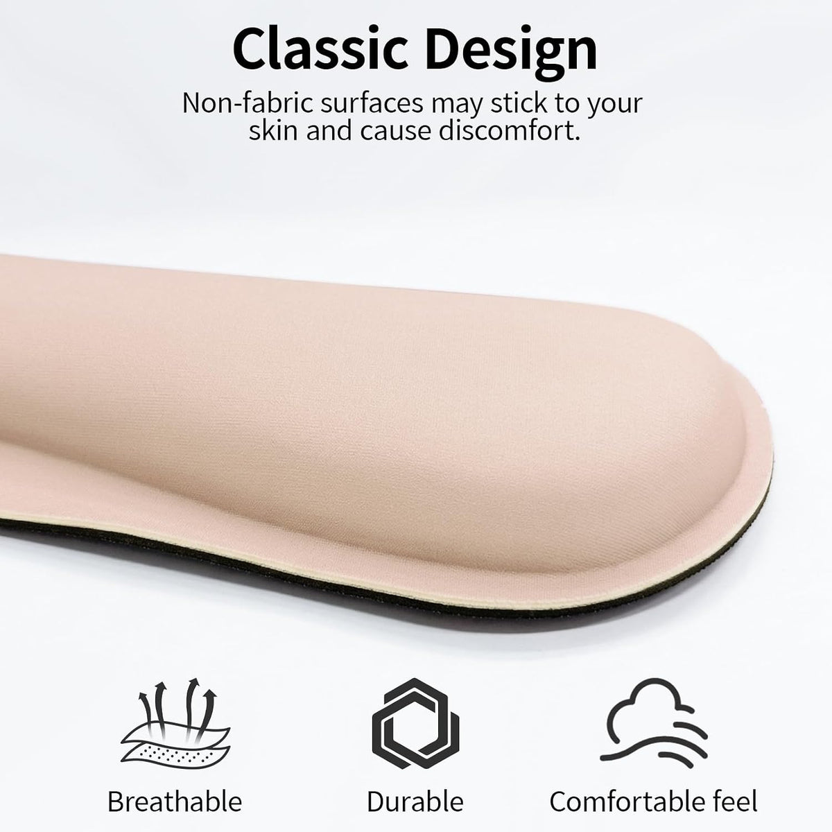 Bloss Leather Desk Pad and Keyboard Wrist Rest, Large Mouse Pad + Keyboard Pad+Mouse Wrist Support, Non-Slip Desk Mat Protector for Office, Home(31.5×15.7 Inches,Beige) - Colors B