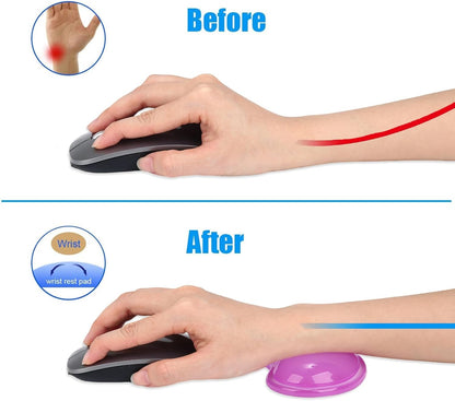 Gel Keyboard & Mouse Wrist Rest Set - Keyboard Wrist Rest Pad & Mouse Support for Office Gaming Pad Computer Laptop Ergonomic Comfortable Pain Relief- Blue Pad Set