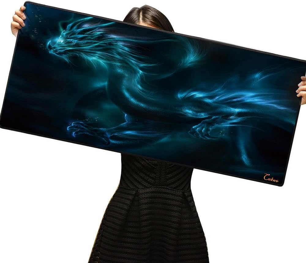 XXL Professional Large Mouse Pad & Computer Game Mouse Mat (35.4x15.7x0.1IN, Map) (90 * 40 Map)