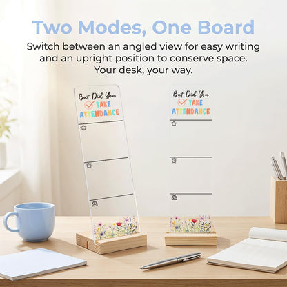 Note to Self Motivational Decor Sticky Note Holder, Mental Health Monitor Memo Board Decorations for School Counseling Office Therapy Desktop Art Decoration School Counselor, Therapist Office Gifts