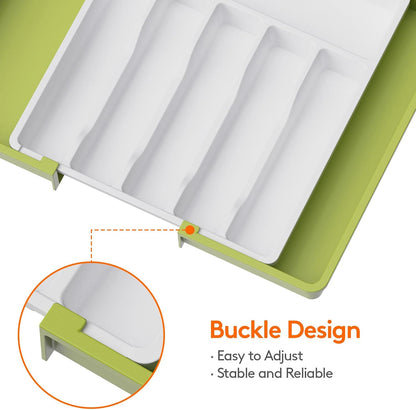 Expandable Silverware Drawer Organizer, Kitchen Utensil Tray