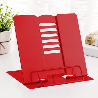 MSDADA Desk Book Stand Metal Reading Rest Book Holder Adjustable