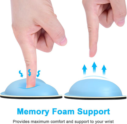 Mouse Wrist Rest, Ergonomic Memory Foam Mouse Wrist for Computer Desk Mats Support, PU Leather Hand Rest Pad Cushion for Gaming, Laptop, Men, Women, Pain Relief & Easy Typing, Black