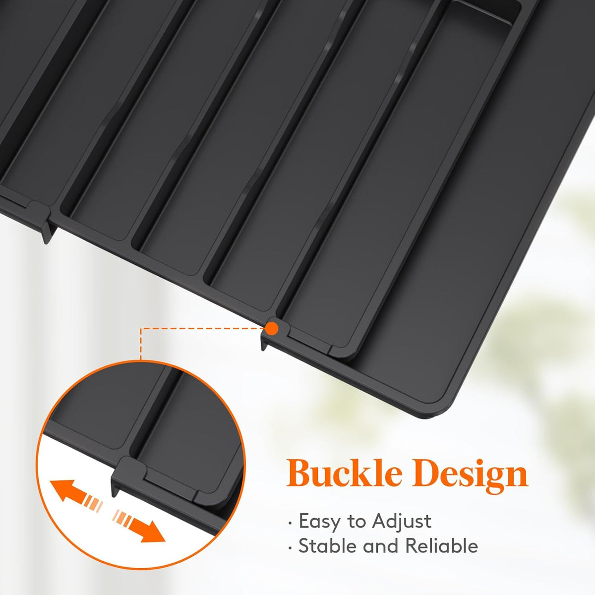 Expandable Silverware Drawer Organizer, Kitchen Utensil Tray