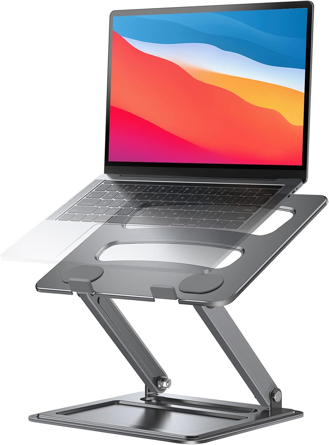 LORYERGO Adjustable Laptop Stand, Portable for 17.3inch Laptops, Holds Up to 17.6lbs, Ergonomic Posture & Heat Dissipation