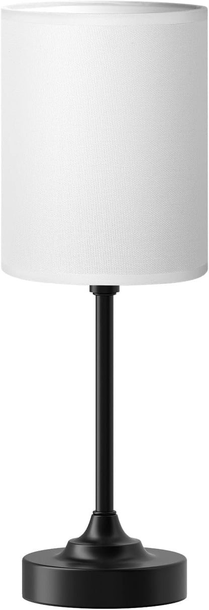 Fenmzee Bedside Table Lamp for Bedroom - Dimmable Touch, USB A+C, AC Outlet