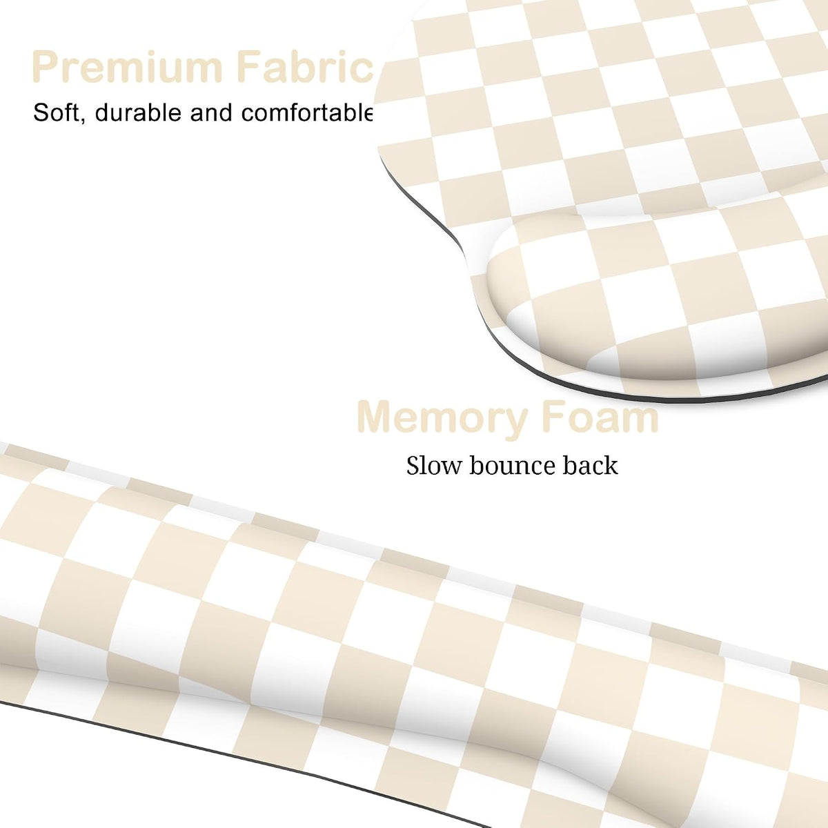 Ergonomic Mouse Pad with Wrist Rest and Keyboard Wrist Rest, Mousepad