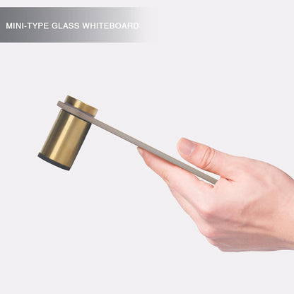 Small Glass Desktop Whiteboard Dry-Erase, Mini Pure Glass Whiteboard Stand