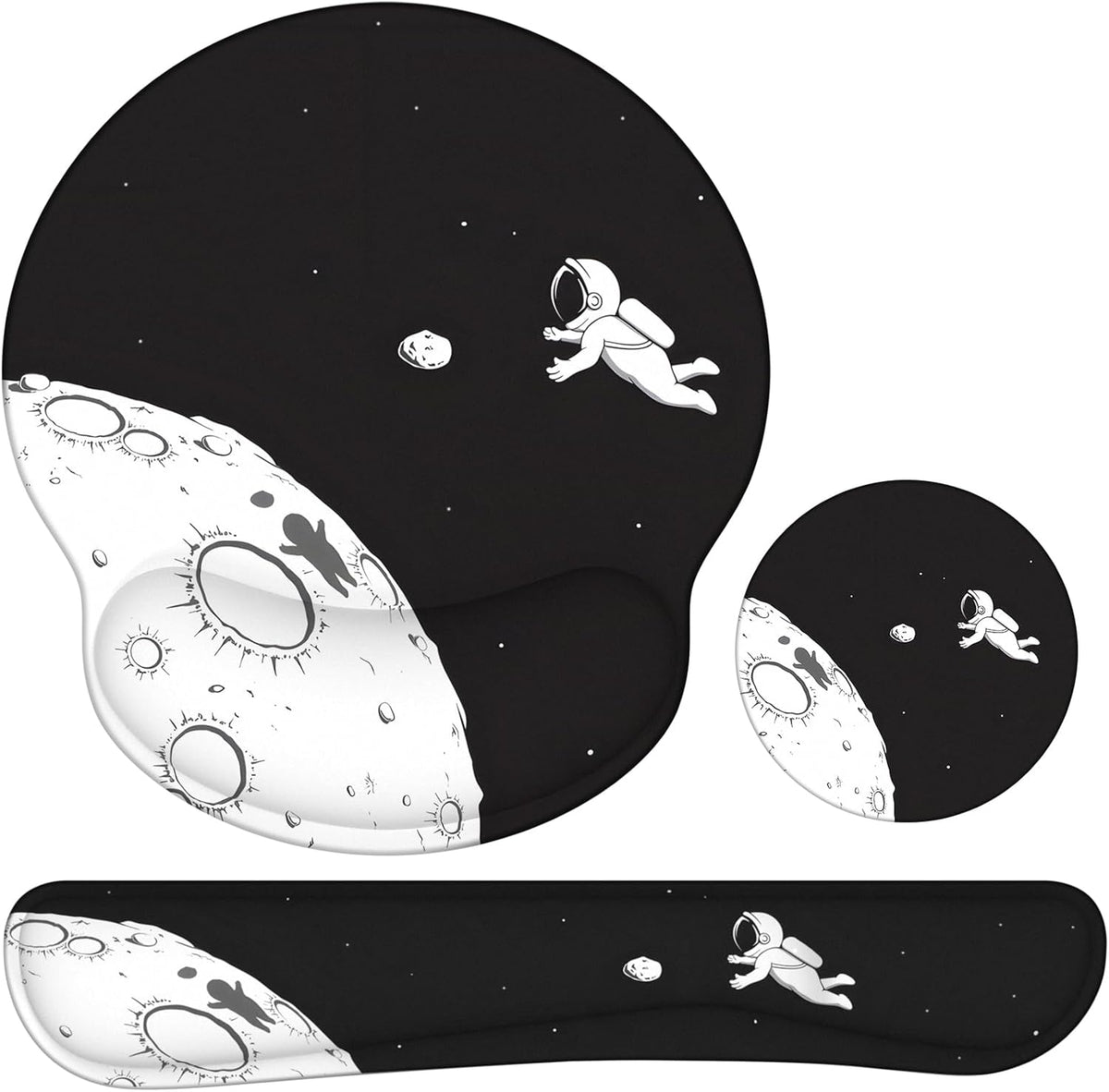 Ergonomic Mouse Pad with Wrist Rest and Keyboard Wrist Rest, Mousepad