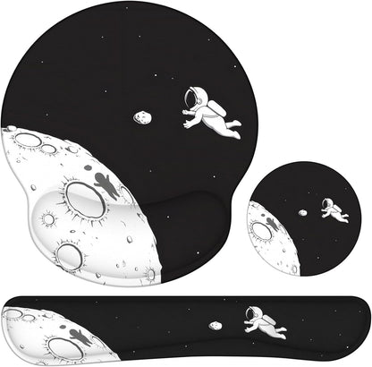 Ergonomic Mouse Pad with Wrist Rest and Keyboard Wrist Rest, Mousepad