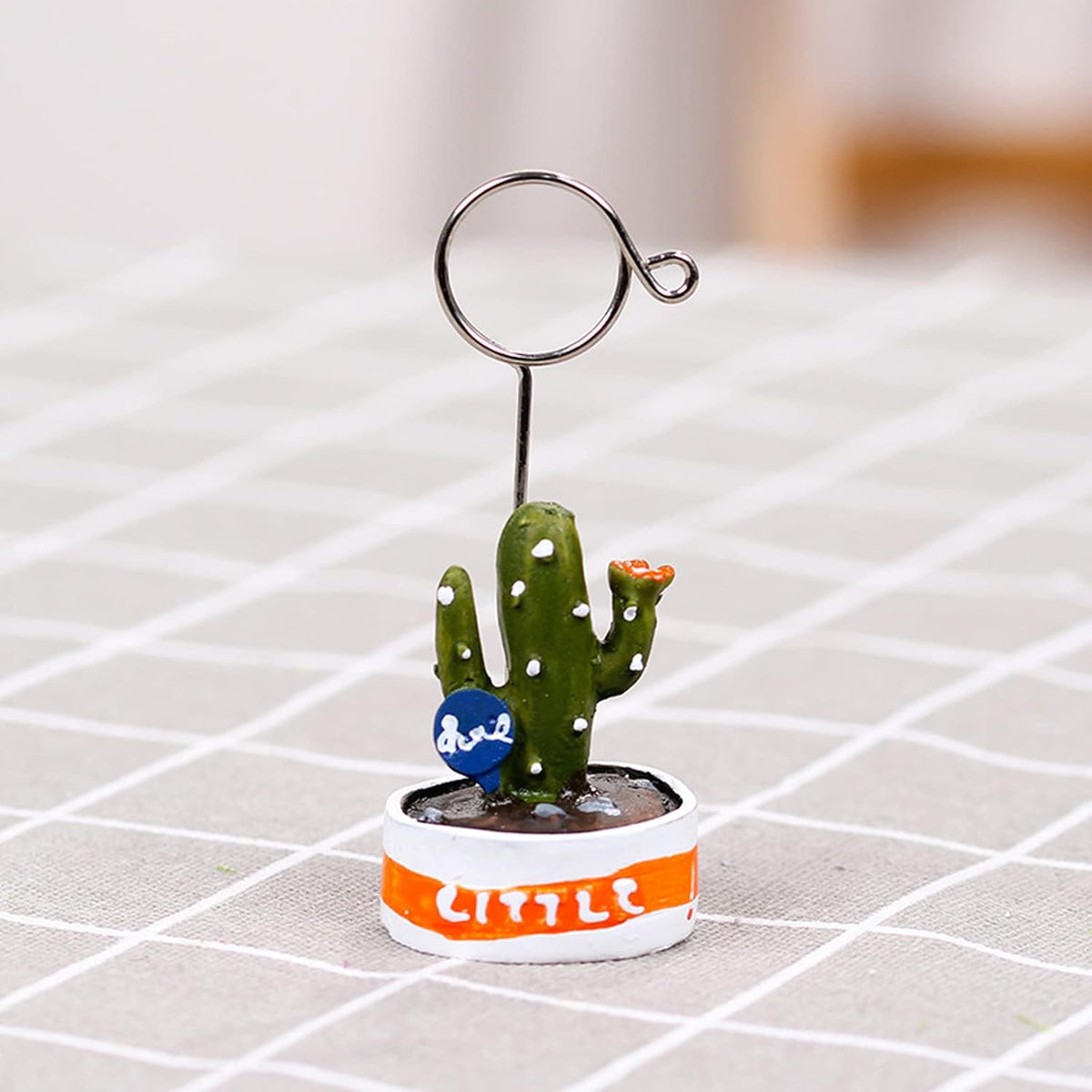6 pcs Cute Flower Table Card Memo Holder Stand, Table Photo Display Clip Stand for Monmory Photo Picture Memo Cards Paper Note Postcards Wedding Number Card Display