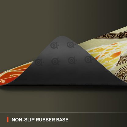 QcK Gaming Mouse Pad - XXL Cloth - Peak Tracking and Stability - Esports Mousepad - Never-Slip - Full Desk Coverage