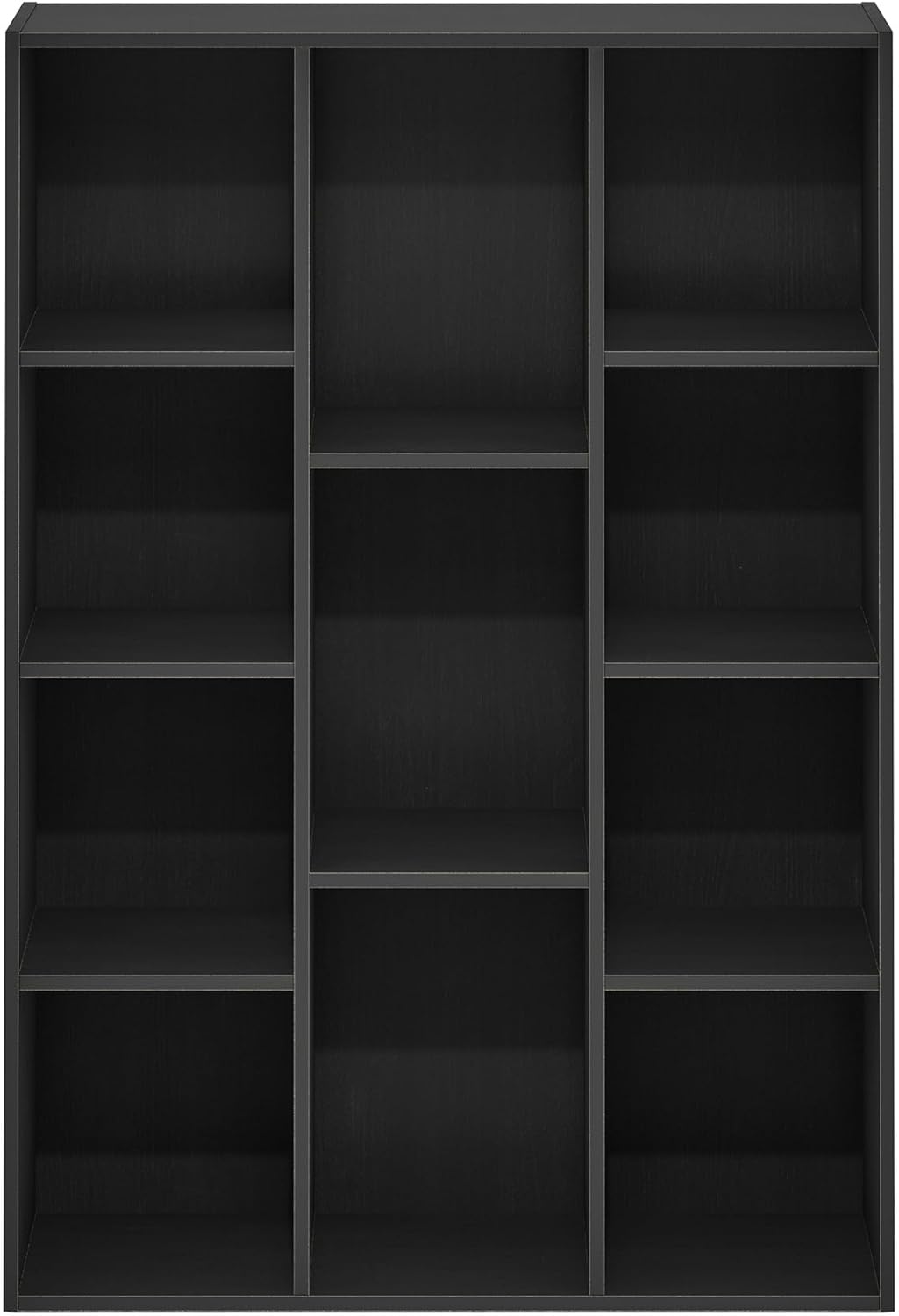 Furinno PASIR Book Shelf, 2-Tier Modern Bookshelf, Open Shelves Bookcase 9 x 12 x 21, Easy Assembly, for Living Room, Bedroom, Home Office, White