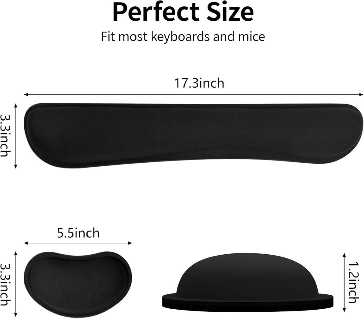 Bloss Leather Desk Pad and Keyboard Wrist Rest, Large Mouse Pad + Keyboard Pad+Mouse Wrist Support, Non-Slip Desk Mat Protector for Office, Home(31.5×15.7 Inches,Beige) - Colors B