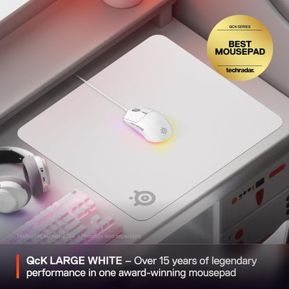 QcK Gaming Mouse Pad - XXL Cloth - Peak Tracking and Stability - Esports Mousepad - Never-Slip - Full Desk Coverage