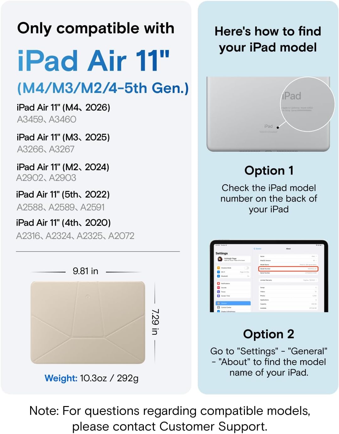 MOFT Dynamic Folio Tablet Stand for Desk Compatible with iPad mini A17 Pro 2024 & iPad mini 6th A15 2021, Slim Magnetic Tablet Holder Case with 20+ Viewing Angles, Beach White x Terracotta