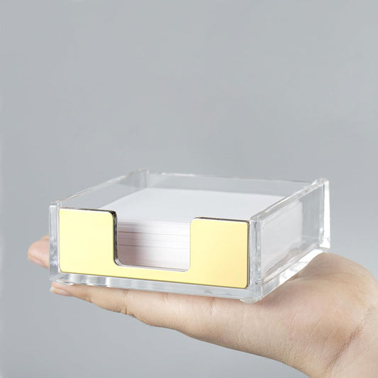 Gold Sticky Note Holder Memo Note Pad Holder Dispenser