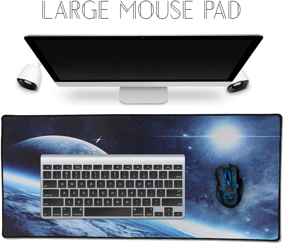 XXL Professional Large Mouse Pad & Computer Game Mouse Mat (35.4x15.7x0.1IN, Map) (90 * 40 Map)