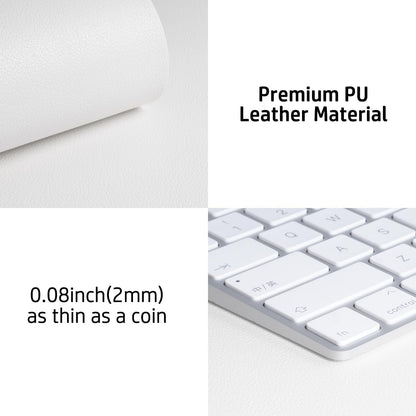 Aothia Leather Office Desk Pad Protector, Non-Slip PU Leather Desk Blotter, Waterproof Laptop Writing Mouse Pad for Office and Home, Black, 31.5" x 15.7" - Colors B