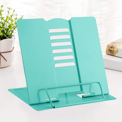 MSDADA Desk Book Stand Metal Reading Rest Book Holder Adjustable