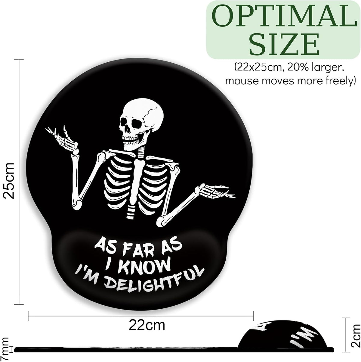 Funny Ergonomic Mouse Pad with Wrist Rest, Cat Desk Decor Gifts - Colors A