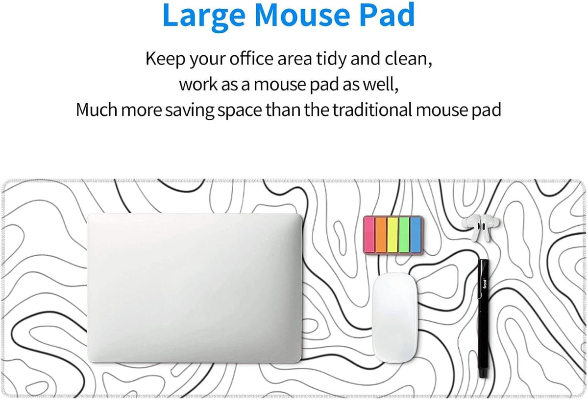 Japanese Mouse Pad, Large Japanese Desk Mat, XL Anime Gaming Keyboard Mat, Non-Slip Rubber Base, Big Extended Desk Protector for Home Office, 31.5”x11.8”