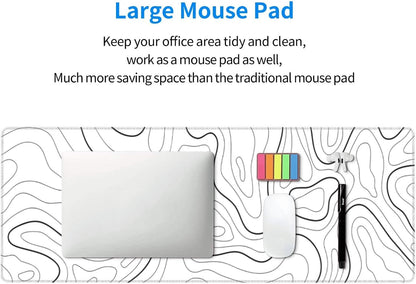Japanese Mouse Pad, Large Japanese Desk Mat, XL Anime Gaming Keyboard Mat, Non-Slip Rubber Base, Big Extended Desk Protector for Home Office, 31.5”x11.8”