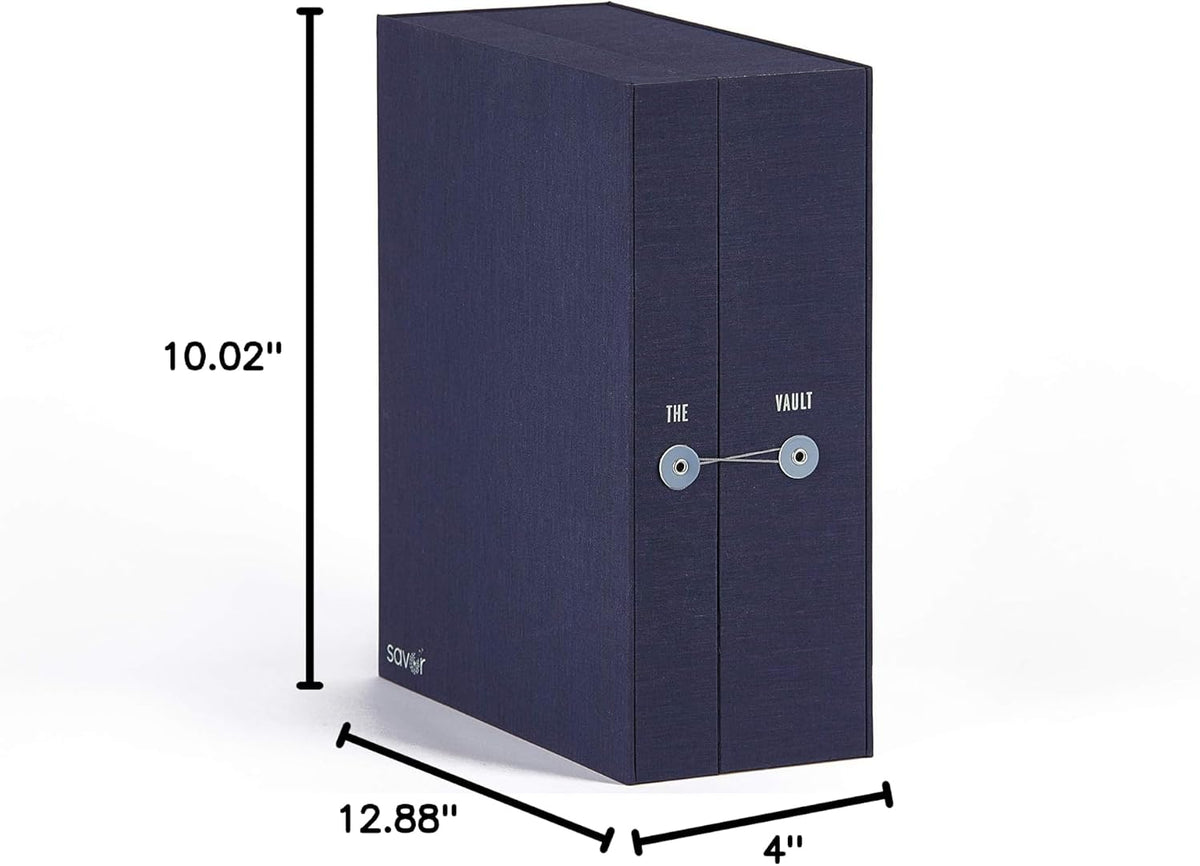 Savor | All-in-One Desk Organizer | Blue – Keep Desk, Office, and Home Organized All-in-One Storage System for Important Files, Documents, Stationery, and Office Supplies