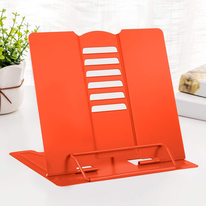 MSDADA Desk Book Stand Metal Reading Rest Book Holder Adjustable