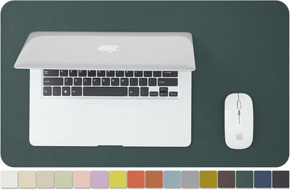 HOMIEAZICOZI Leather Desk Mat - Non-Slip PU Desk Pad for Office and Home - Desk Organization and Accessories - Ideal for Large Mouse Pad and Desk Mats on Top of Desks (Black,36''x 17'') (DPD-B-L)