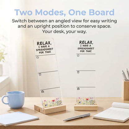 Note to Self Motivational Decor Sticky Note Holder, Mental Health Monitor Memo Board Decorations for School Counseling Office Therapy Desktop Art Decoration School Counselor, Therapist Office Gifts