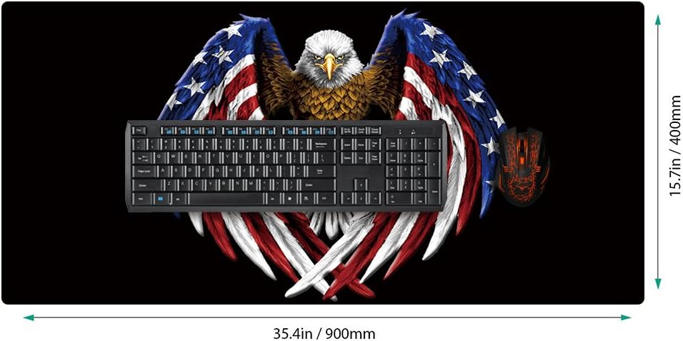 XXL Professional Large Mouse Pad & Computer Game Mouse Mat (35.4x15.7x0.1IN, Map) (90 * 40 Map)