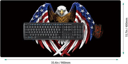 XXL Professional Large Mouse Pad & Computer Game Mouse Mat (35.4x15.7x0.1IN, Map) (90 * 40 Map)