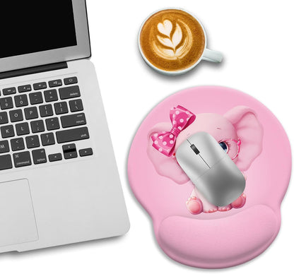 Funny Ergonomic Mouse Pad with Wrist Rest, Cat Desk Decor Gifts - Colors A