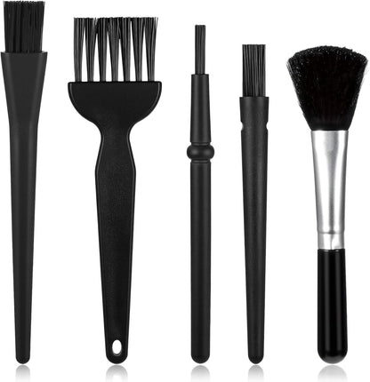 Mini Keyboard Cleaning Brushes Kit, 5 PCS Nylon Anti Static Dusting Brush, Electronics Cleaning Kit Small Spaces, Keyboard Cleaner Brushes Small Brush for Cleanings Computer Motherboard Camera